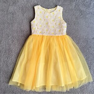 Joe & Ella Girls Lace insert 100% Polyester Lining Sleeveless Dresses Size 8